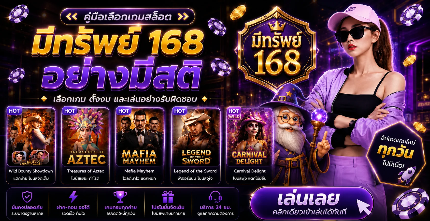 มีทรัพย์ 168 | คู่มือเลือกเกมสล็อตอย่างมีสติ